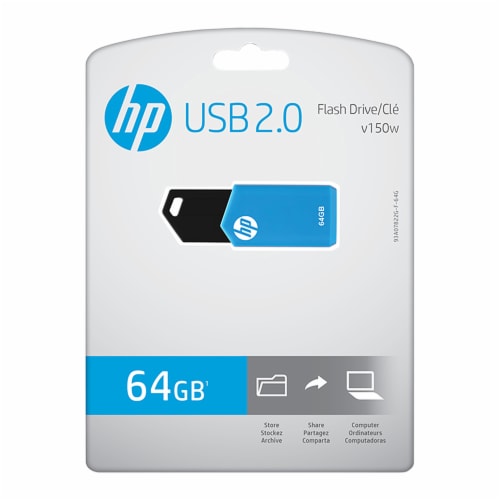 HP USB 2.0 V150w 64 GB Flash Drive Perspective: front