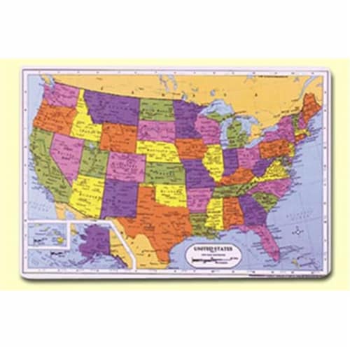 Painless Learning SSR-1 U.S. Placemat - Pack of 4 Perspective: front