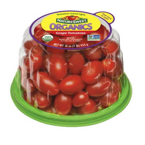 Nature Sweet Organics Grape Tomatoes Perspective: front