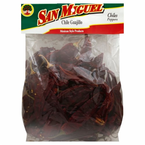 San Miguel Chile Guajillo Dried Peppers Perspective: front