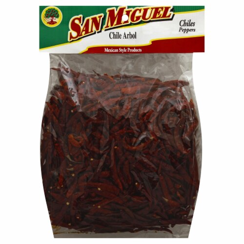 San Miguel Chile Arbol Dried Peppers Perspective: front