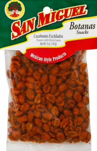 San Miguel Chili Lemon Roasted Peanuts Perspective: front