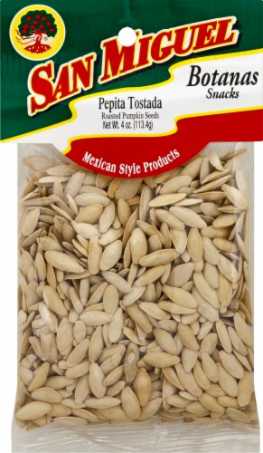 San Miguel Whole Roasted Pumpkin Seeds Perspective: front