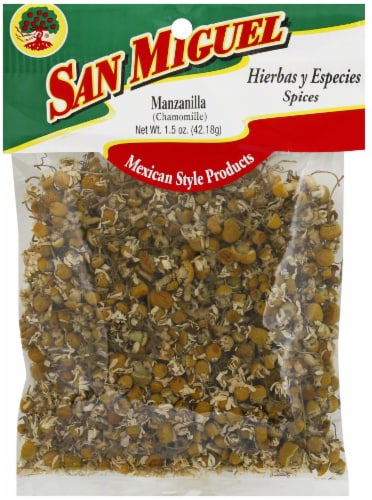 San Miguel Manzanilla Dried Chamomille Perspective: front