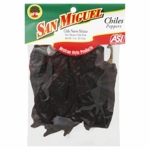 San Miguel Dried New Mexico Chile Pods Perspective: front