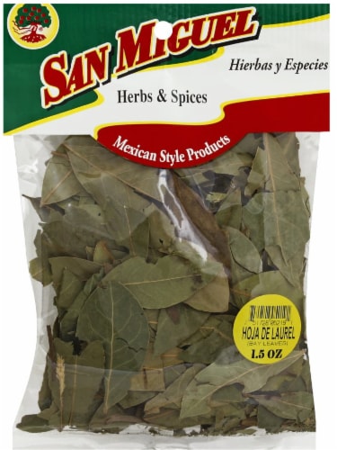 San Miguel Hoja de Laurel Bay Leaves Perspective: front