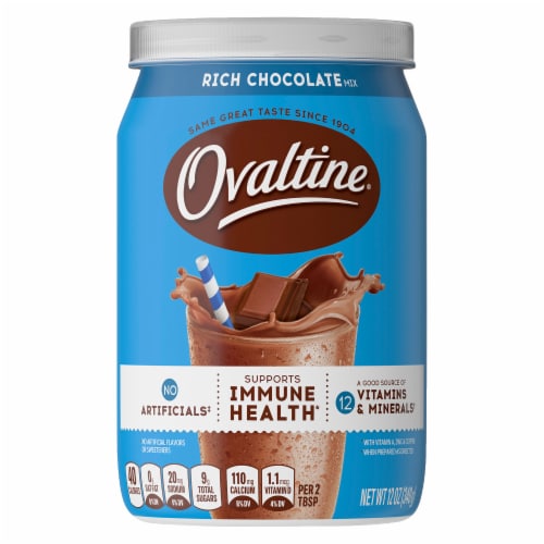 Ovaltine® Rich Chocolate Milk Mix Perspective: front