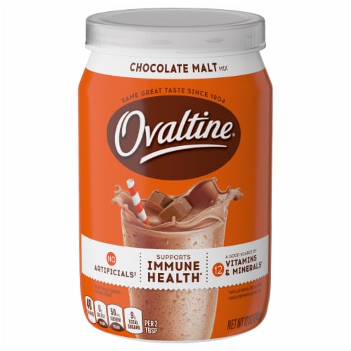 Ovaltine® Chocolate Malt Mix Perspective: front