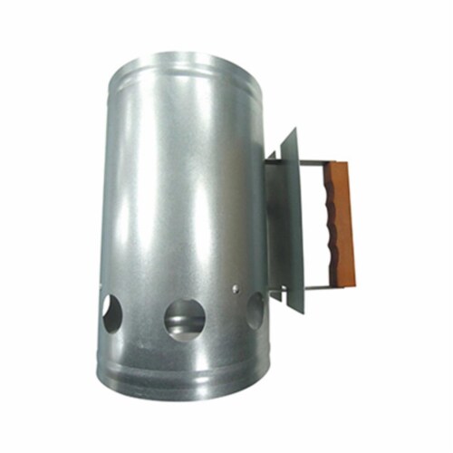 Grill Zone Chimney BBQ Starter, Galvanized Steel Perspective: front