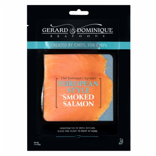 Gerard & Dominique European Style Smoked Salmon Perspective: front