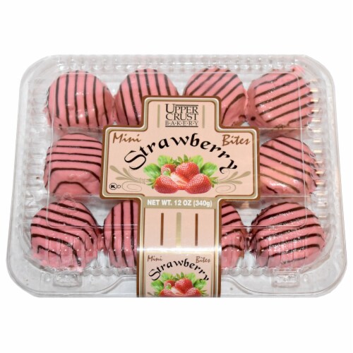 Upper Crust Bakery Mini Strawberry Bites 12 Count Perspective: front