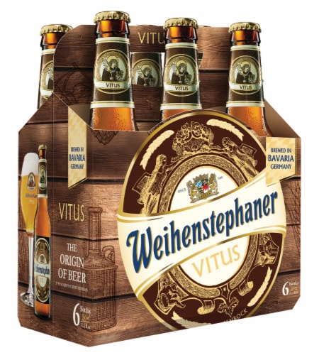 Weihenstephaner Vitus Wheat Bock Beer Perspective: front