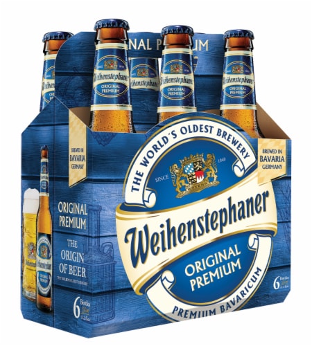 Weihenstephaner Original Premium Lager Beer Perspective: front