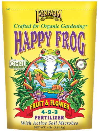 FoxFarm Happy Frog Organic Fruit and Flower Fertilizer Bag Perspective: front