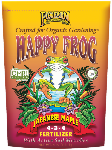 FoxFarm Happy Frog Japanese Maple Plant Food Tree Fertilizer Mix Perspective: front