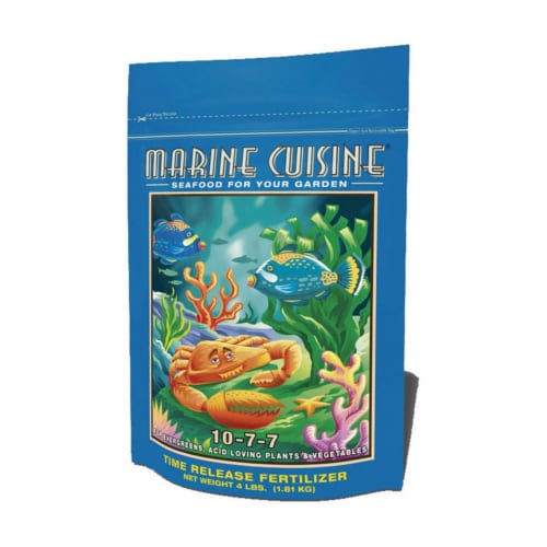 FoxFarm FX14016 Marine Cuisine Time Release Garden Seafood Dry Fertilizer, 4 lbs Perspective: front