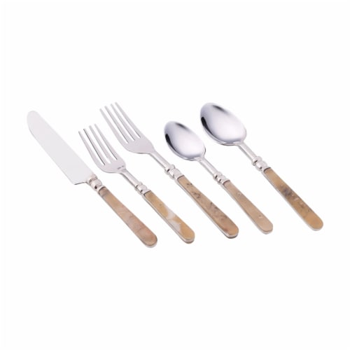 Bone Look 5-piece Cutlery Set Perspective: front