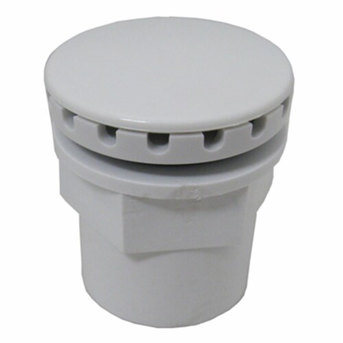 Slip High Output Spa Air Injector, 0.75 x 1 in. - White Perspective: front