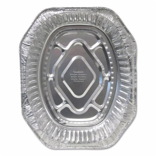 DPK Aluminum Oval Roaster Pan - 100 per Case Perspective: front