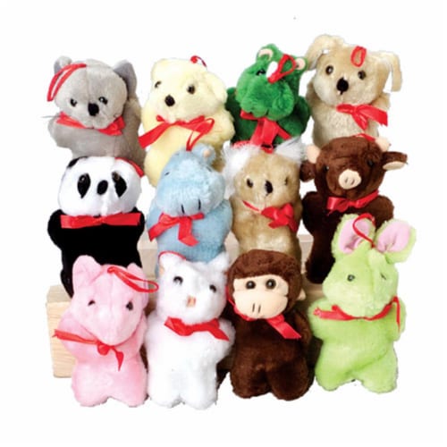 Plush Animal Asst - Pack of 12 Perspective: front