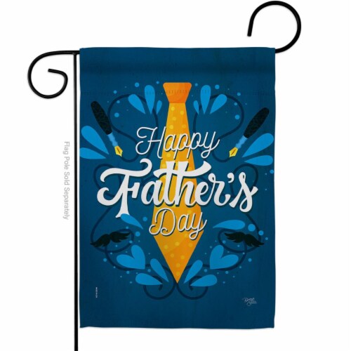 Breeze Decor G165168-BO Gift for Dad Garden Flag Family Fathers Day 13 x 18.5 in. Double-Side Perspective: front