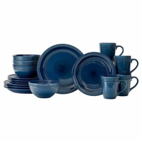Baum Allure 16 Piece Dinnerware Set in Blue 16 Piece Fred Meyer