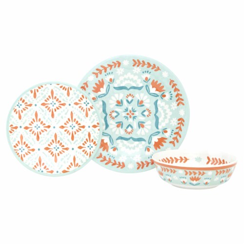 Baum Dinnerware Set - Folk Medallion Multi Perspective: front