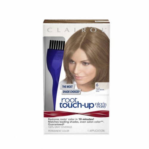 Clairol Root Touchup Permanent Hair Color, 6 Light Brown (Pack of 14