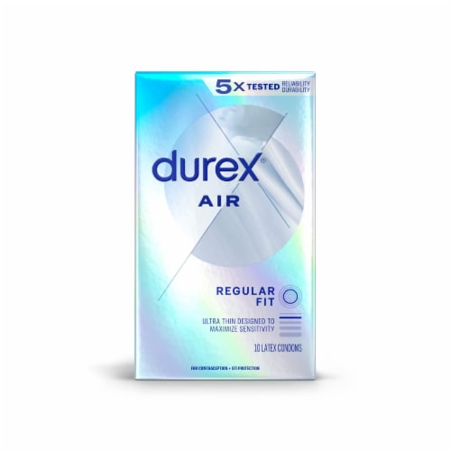 Durex Air Condoms, Extra Thin, 10 Count (Pack of 24) Perspective: front