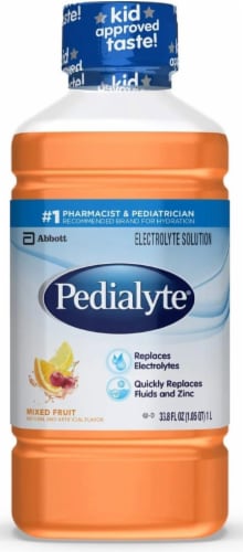 Pedialyte Oral Electrolyte Maintenance Solution Fruit (Pack of 16) Perspective: front