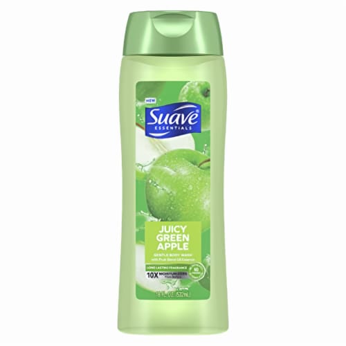 Suave Essentials Gentle Body Wash, with a Fruit Oil Blend Essence (Pack of 14) Perspective: front