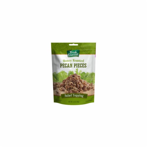 Fresh Gourmet Honey Roasted Pecan Pieces Salad Topping 3.5 Oz (Pack of 48) Perspective: front
