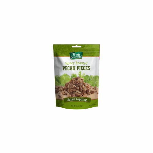 Fresh Gourmet Honey Roasted Pecan Pieces Salad Topping 3.5 Oz (Pack of 6) Perspective: front