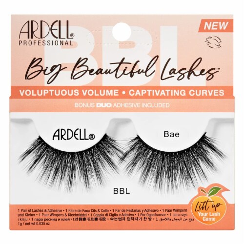 Ardell Big Beautiful Lashes Bae Eyelashes (Pack of 12) Perspective: front