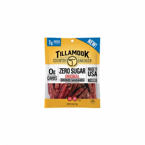 Tillamook Zero Sugar Original Smoked Sausages (Pack of 8) Perspective: front