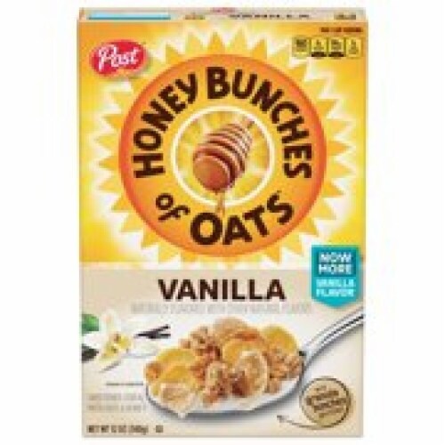Post Honey Bunches of Oats Vanilla Breakfast Cereal, (Pack of 20) Perspective: front