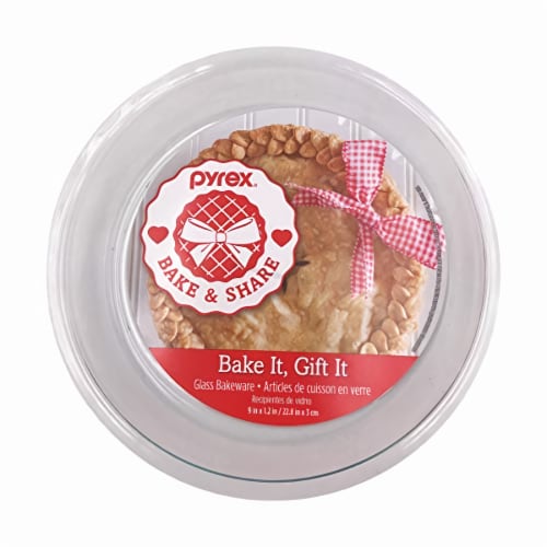 Pyrex Glass Bakeware Round Pie Plate 9 x 1.2 (Pack of 18) Perspective: front