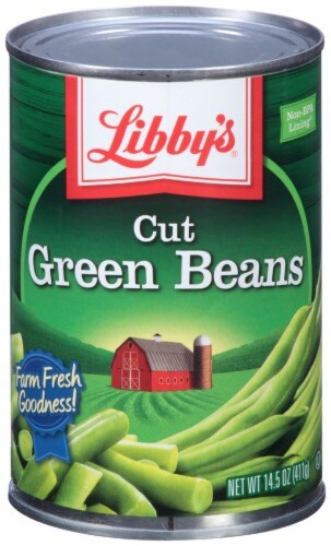 Libby's Cut Green Beans, 14.5 Oz Can (Pack of 48) Perspective: front