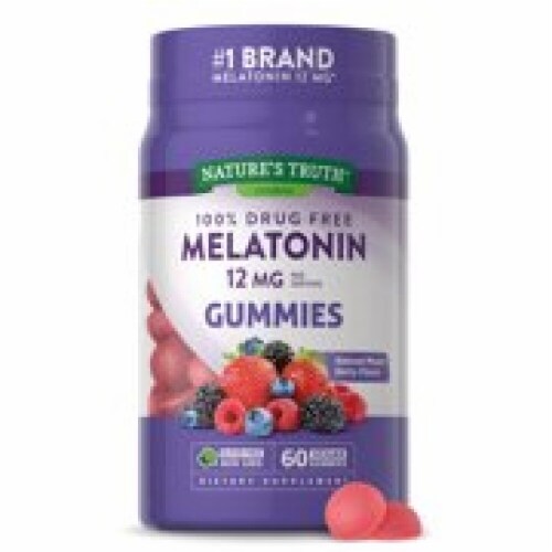 Nature&rsquo;s Truth 100% Drug Free Melatonin Gummies (Pack of 12), 12 