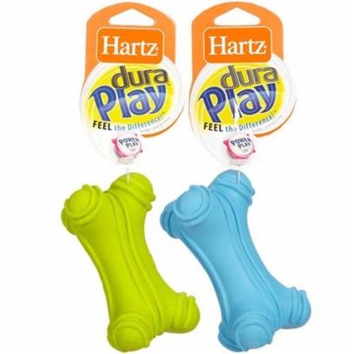 Hartz Duraplay Bacon Flavored Bone Dog Toy Medium Assorted Pack of 12 12 pack Foods Co