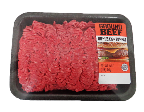 Kroger® 80% Lean Ground Beef Perspective: front