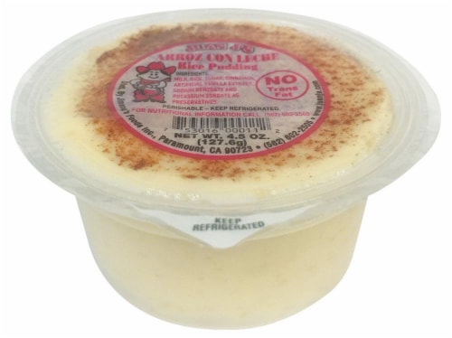 Juan J's Arroz con Leche Rice Pudding Perspective: front