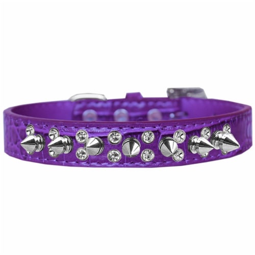 Purple studded dog collar clearance