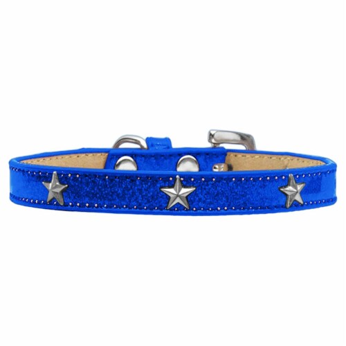 LEATHER STUD BRACELET MINI STRONG BLUE LEATHER STUD BRACELET MINI STRONG BLUE