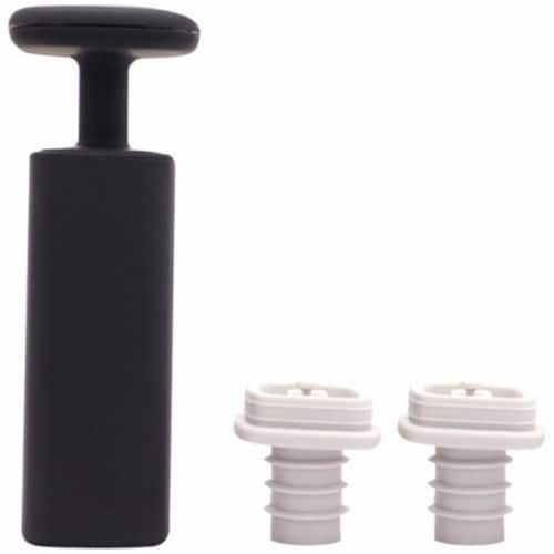 Wine Vaccum Preserver, Black Perspective: front