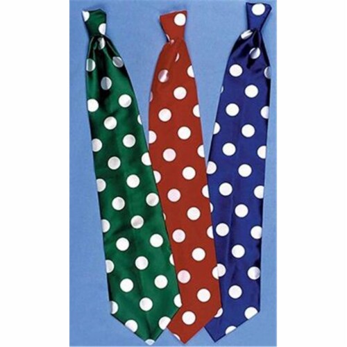 Clowns Long Tie - Blue & White Perspective: front