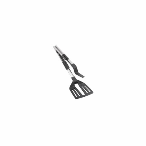 2 In 1 Spatula Tongs Stainless Steel Perspective: front
