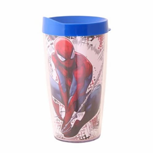 16 oz Spiderman Tumbler Perspective: front