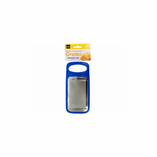 Kole Imports GR218-24 6.75 x 3.125 in. Multi-Function Cheese Grater with Storage Container - Perspective: front