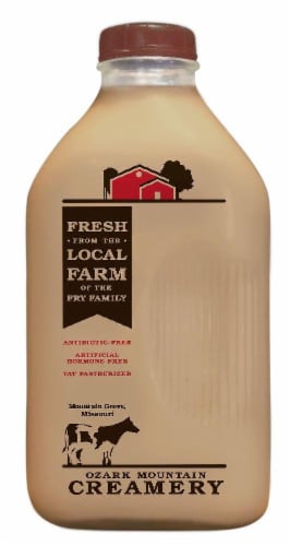 Ozark Mountain Dairy Chocolate Milk Perspective: front